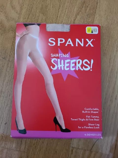 NEW Red Hot by SPANX Shaping Sheers Pantyhose Shaper Full Length Sz 4 Very  Black