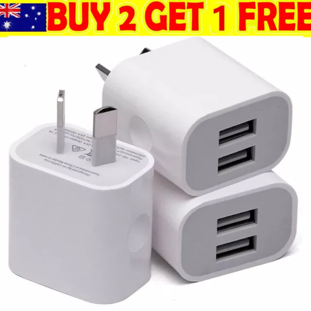 Universal Travel 5V 2A Dual USB AC Wall Home Charger Power Adapter AU Plug Phone