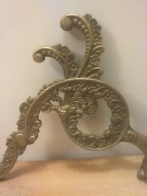 Antique Brass Victorian Coat/Plant Hook Embossed