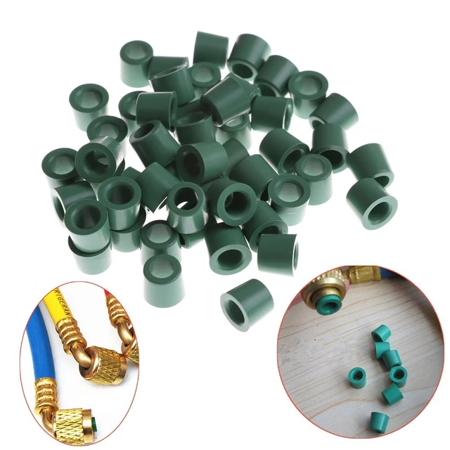 50Pcs Air Conditioning Charge Hose 1/4 Manifold Repair Seal Kit Accessories New