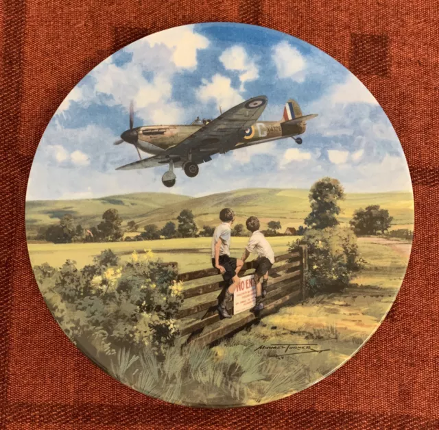 Royal Doulton Spitfire Coming Home, Heroes Of The Sky Collectors Plate