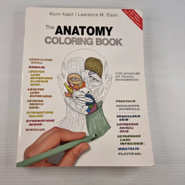 THE ANATOMY COLOURING Book Kapiti Elson Coloring Body Parts 3rd Edition EUR 21,35 - PicClick IT