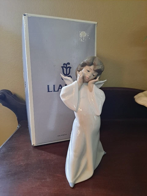 Vintage 1990 Lladro "Mime Angel" Figurine #04959 8.75" Tall In Original Box