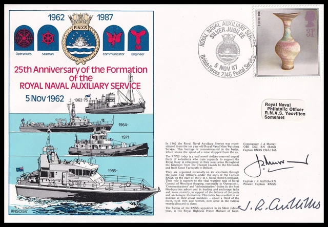 FORMATION OF ROYAL Naval Auxiliary Service 25th Ann RNSC(5)7c Navy ...