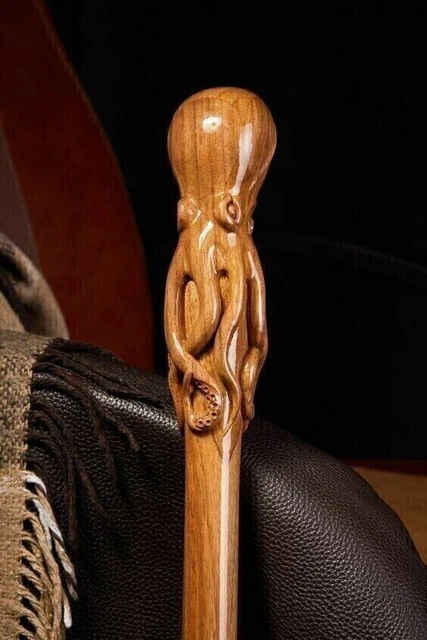 ANCIEN BÂTON DE marche canne en acier à segment corne d'anter empilé poignée bâton de marche