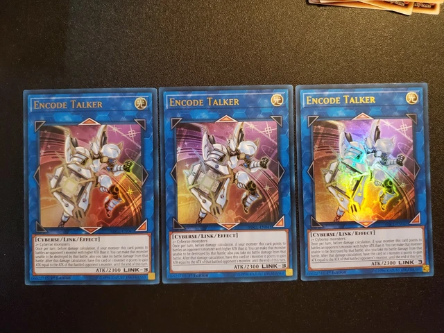 Yugioh! 3-Encode Talker-Ultra Rare-1St Editions-Sdcl-En041