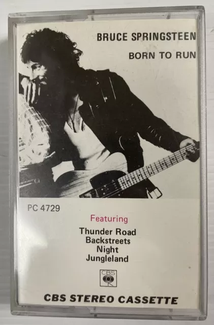 Bruce Springsteen Born To Run Music Cassette Tape PC 4729 CBS 1975 Original