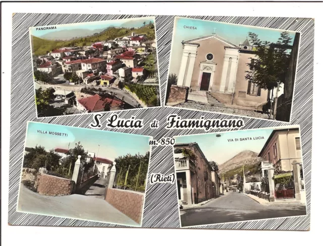 Cartolina Santa Lucia Di Fiamignano Rieti  1960