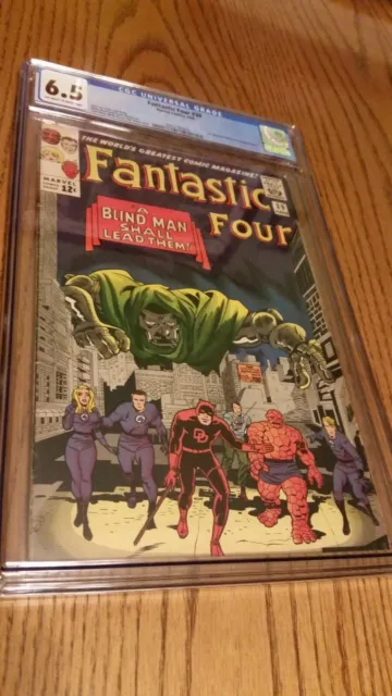 Fantastic Four 39 CGC 6.5 Marvel 1965 Doctor Doom Daredevil App. Lovely midgrade