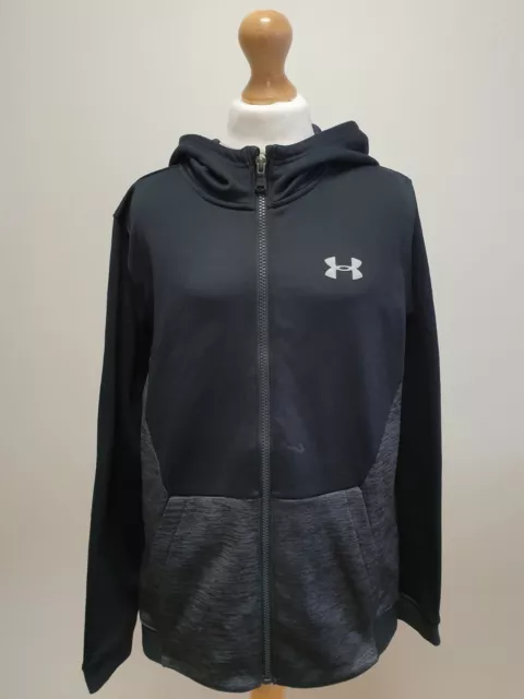 Ss162 Under Armour Black Grey L/Sleeve Sport Track Jacket 14-15 Years