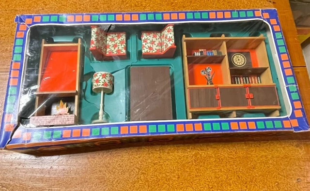 JOUET ANCIEN - MOBILIER MAISON POUPEE EN BOITE - FRADE Made