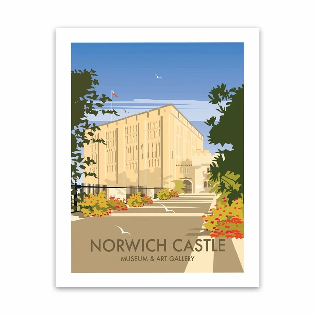 Norwich Castle, Norfolk 28x35cm Kunstdruck von Dave Thompson