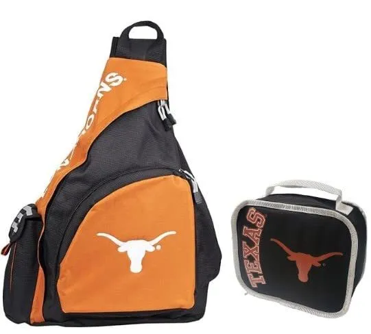 Overnight Sling Bag with Lunch/Toiletry Bag (Texas Longhorns)