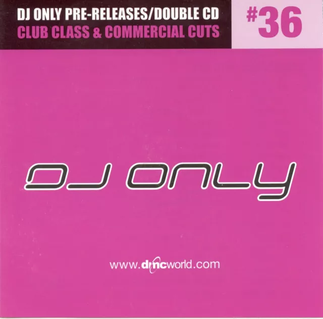 DMC DJ Only Issue 36 UK Double Promo CD 33 Tracks Cher, Anastacia, Hex Hector