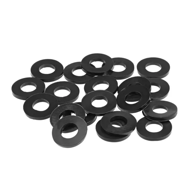 Rubber Flat Washers, 10mm Inner Diameter 20mm OD 2.2mm Thick 20pcs
