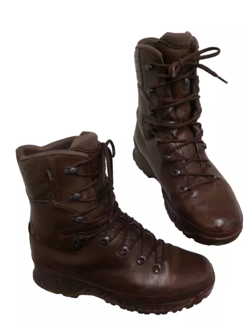 Haix Boots 12 Wide Mens Brown Cold Wet Weather Leather British Army