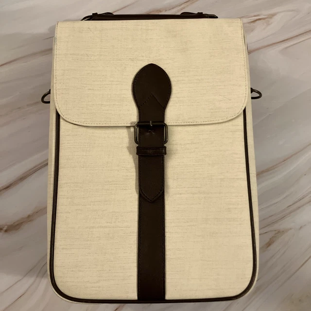 Sac à Main Vintage En Cuir Italien Mark Paul - Tote Marron, Bretelle Ajustable - Occasion