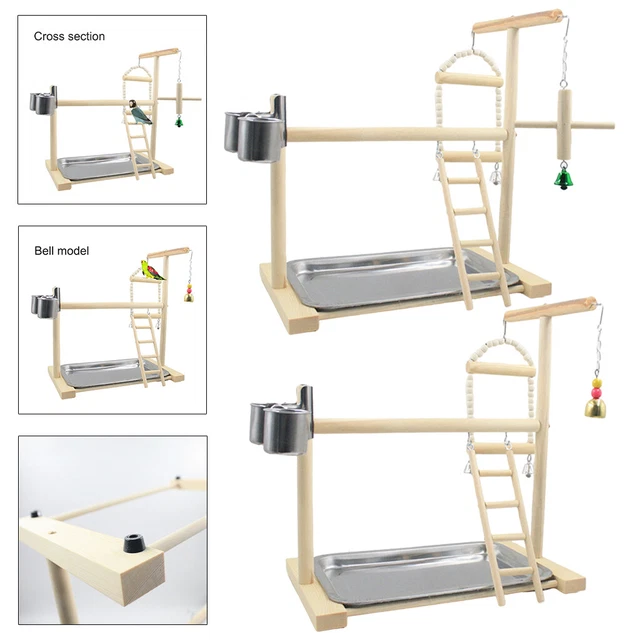 1pc Haustier Papagei Spielstand Nymphensittich Spielplatz Vogelsitzstangen