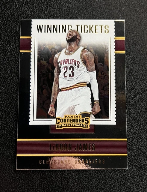 2017-18 Panini Contenders Winning Tickets LeBron James #23 Cavaliers