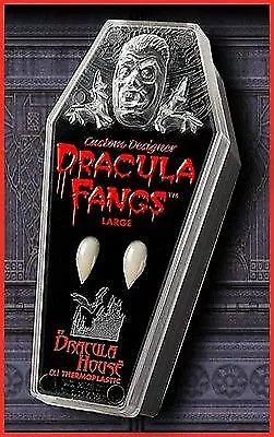 Dracula Vampire Costume Halloween Prosthetic Accessory Custom Faux Teeth Fangs