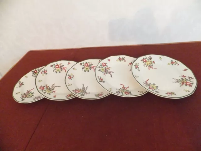 Royal Doulton OLD LEEDS SPRAYS D3548 Side Plate x 5