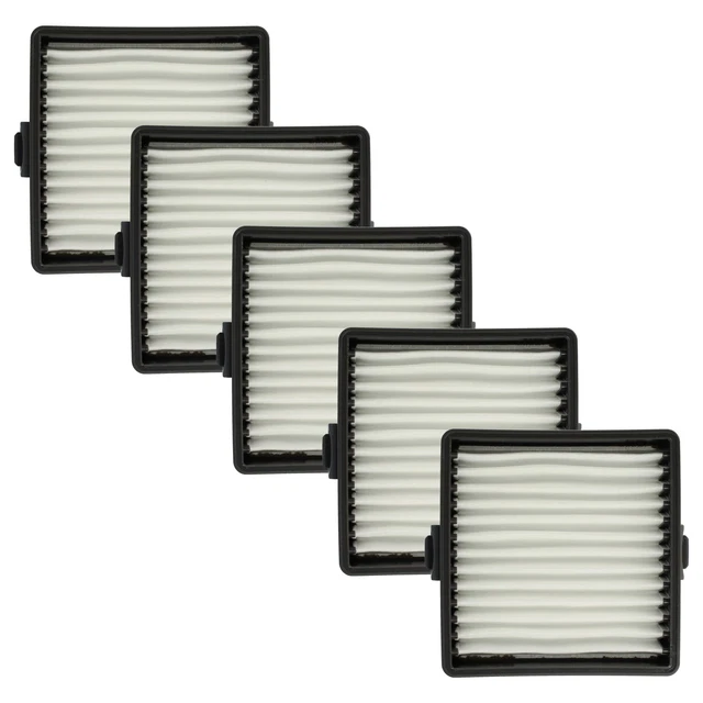 Lot De 5 Filtres Plissés Plats Pour Aspirateur Sans Fil Ryobi R18HV-0 R18HVF-0 P714K - Blancs