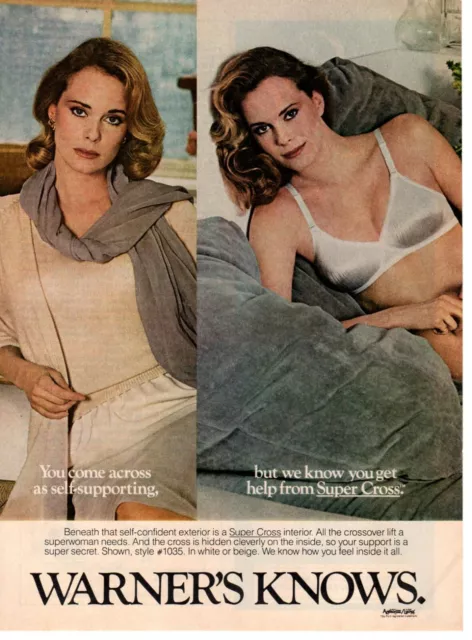 VINTAGE ADVERTISING PRINT Fashion Ad Bra Warner's Sizzles girlish innocence  1982 $9.95 - PicClick