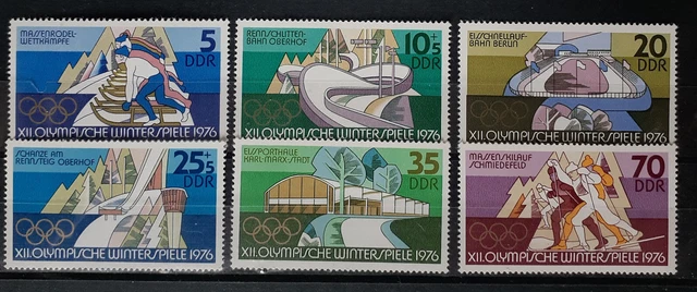 Briefmarken DDR XII. Olympische Winterspiele 1976