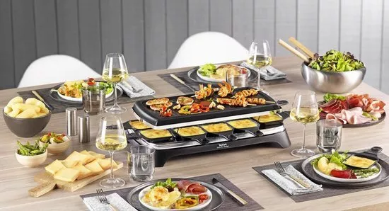 Tefal INOX & Design RE45A8 Raclette Electric Raclette - Raclette (1350 W, 280 mm