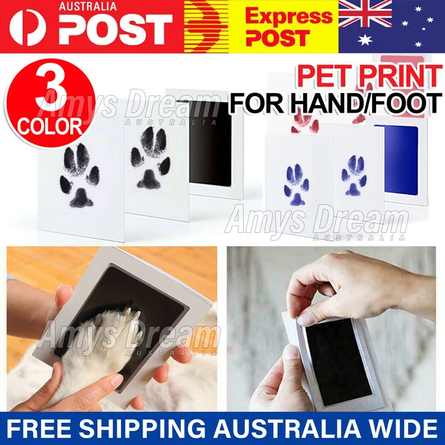 Pet Handprint Footprint Ink Set Pad Touch Paw Print Kit Inkless Mel
