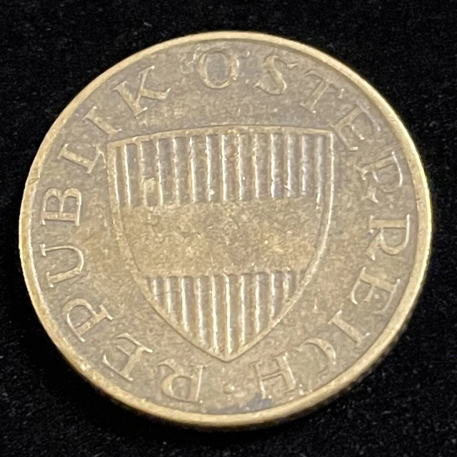 Austria 50 Groschen Coin 1966 Second Republic Aluminum Bronze 19.5mm KM # 2889 4