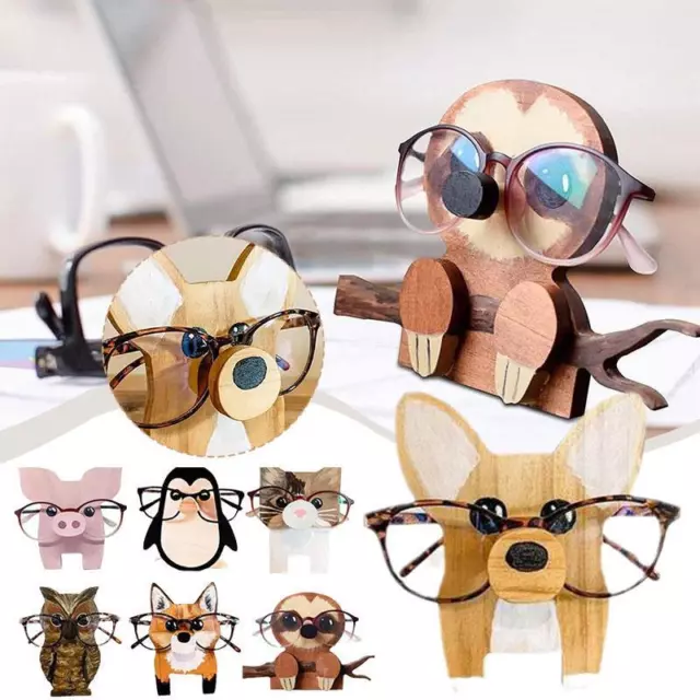 Creative Animal Glasses Holder Stand Eyeglass Display Sunglasses Racks Wooden UK