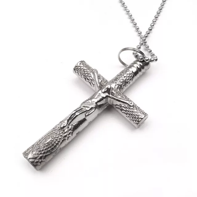 Jesus Cross 6mm Drum Key with Chain Necklace Drum Tuning Key Metal Tuning Wrenc;
