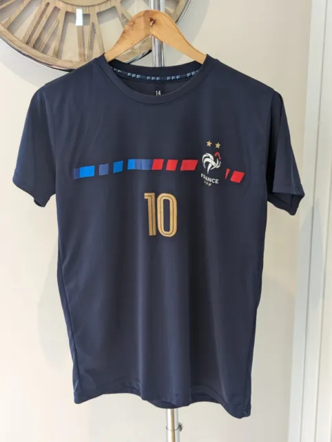France National Team Football Shirt Mbappe 10 - Blue - Age 14