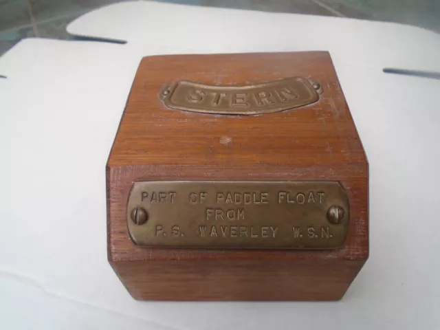 part of paddle float from PADDLE STEAMER WAVERLEY   Unusual nautical curiosity