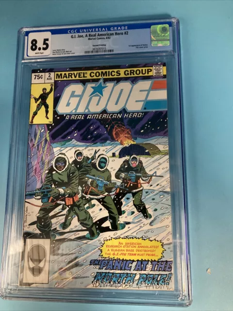 Marvel Comics G I Joe A Real American Hero 2 CGC Graded 8.5