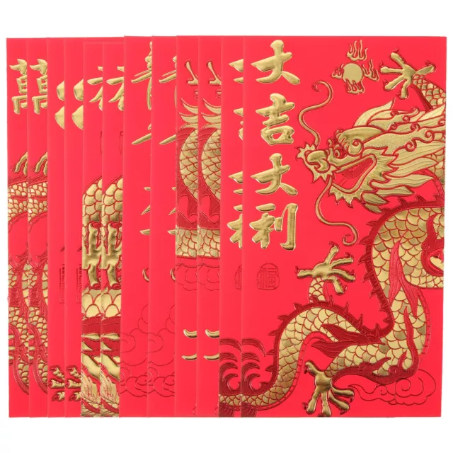 30 sobres rojos con delicado patrón zodiac sobres rojos el año del dragón