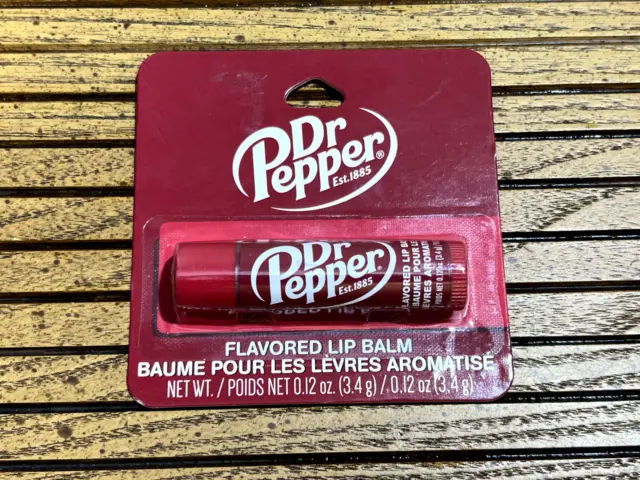 NEW Dr Pepper Flavored Lip Balm .12 oz Taste Beauty 2023 Smacker Soda NIP
