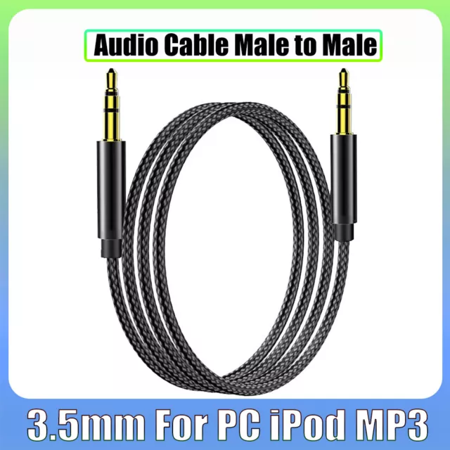 Aux Cable jack 3.5mm Stereo Audio Cable Male to Male For PC iPod MP3 Auto 1m