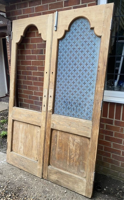 Antique Period Double Doors French Doors Wooden Pair Of Doors 10