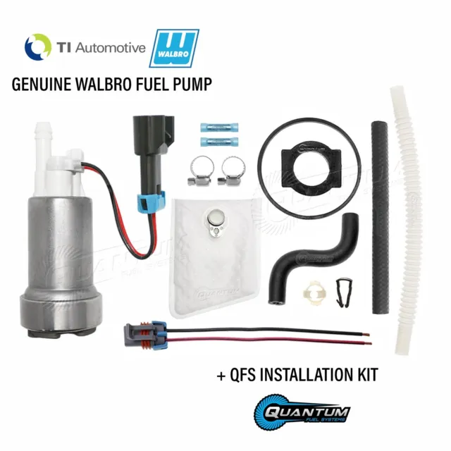 GENUINE WALBRO/TI F90000274 450LPH High Performance Fuel Pump + Kit for Mustang