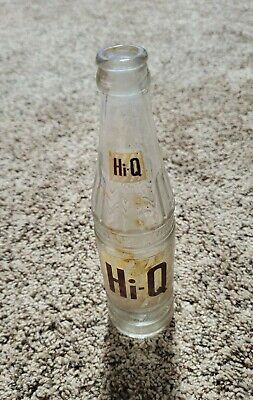vintage 1957 HI-Q soda bottle, 10 oz