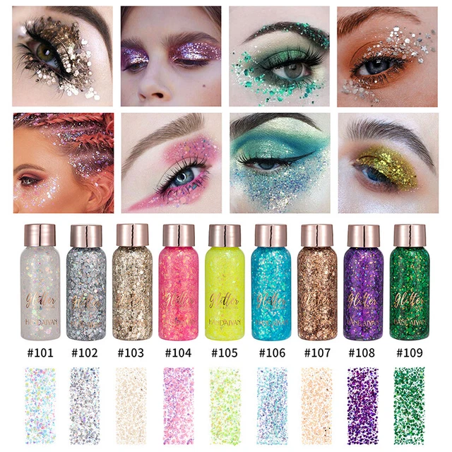 HANDAIYAN GRUESO Festival Brillo Gema Brillante Cara Gitana Ojo Labio Cabello Corporal 🙂