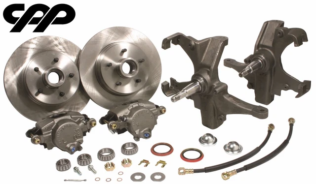 58-64 Chevy Impala 12" Rotor Disc Brake Conversion Kit With 2 Inch Drop Spindles 58-64 Chevy Impala 12" Rotor Disc Brake Conversion Kit With 2 Inch Drop Spindles