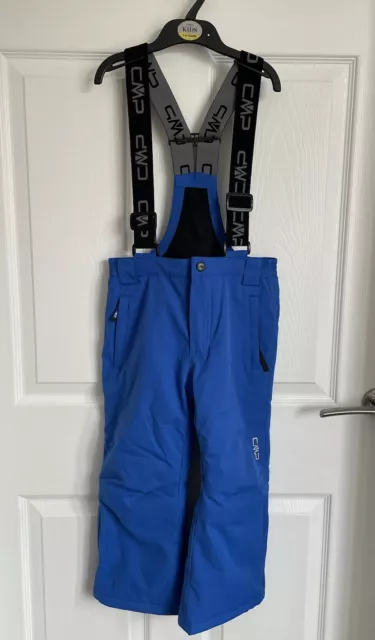 Boys Blue CMP Performance Ski Snow Trousers - Age 4-5yrs