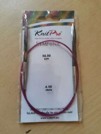 KnitPro Symfonie Wood Fixed Circular Knitting Needles - 50cm length