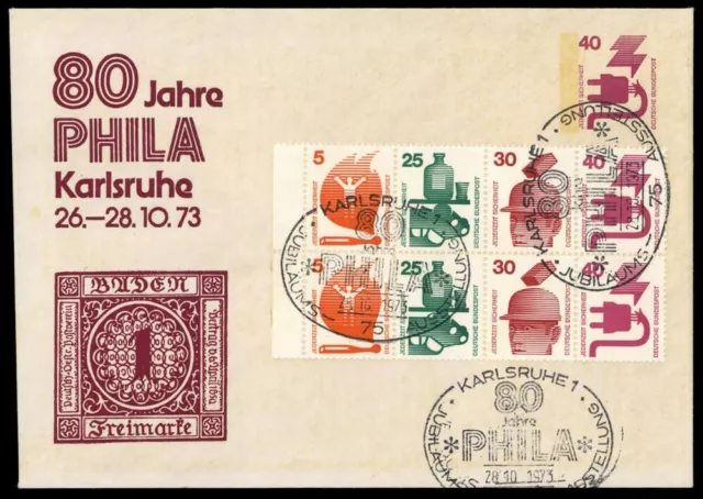 1972, Bundesrepublik Deutschland, HB 24 u.a., Brief - 1753308