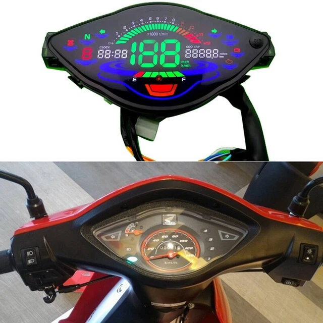 Misuratore digitale LCD moto contachilometri per Wave100 Wave110 Wave110R S4Z8