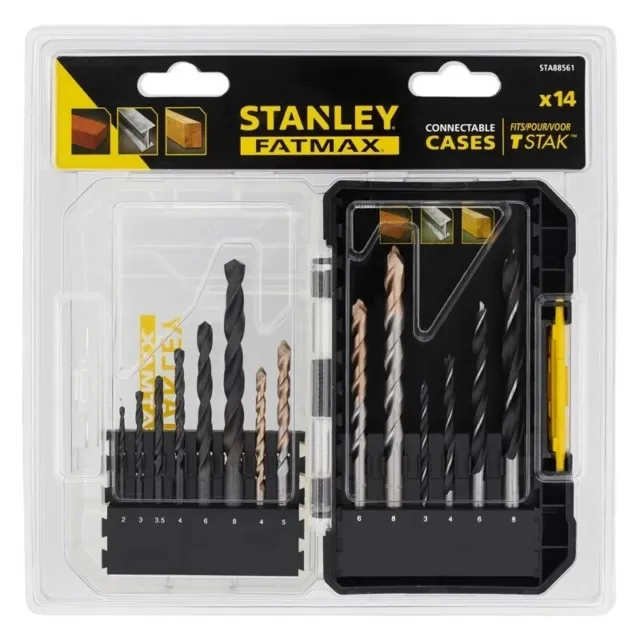 Stanley Fatmax 14 Piece Drill Bit Set + Box