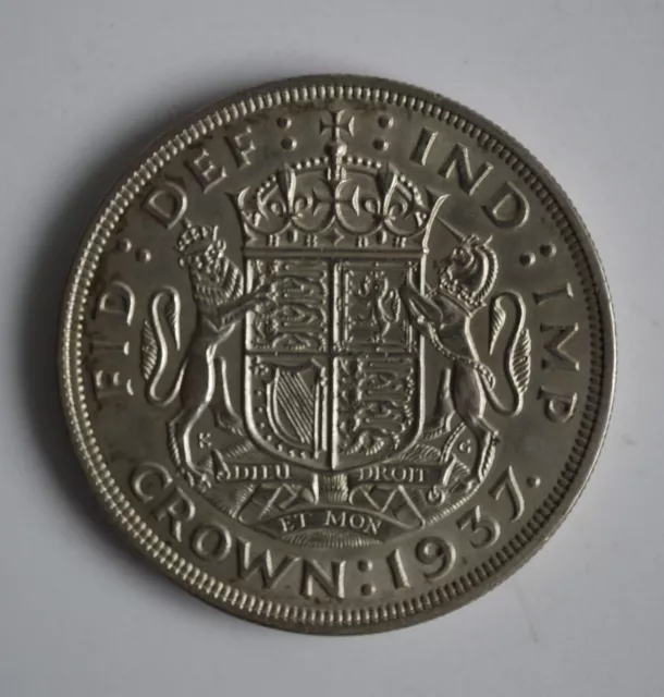 1937 King George VI Silver Crown Coin